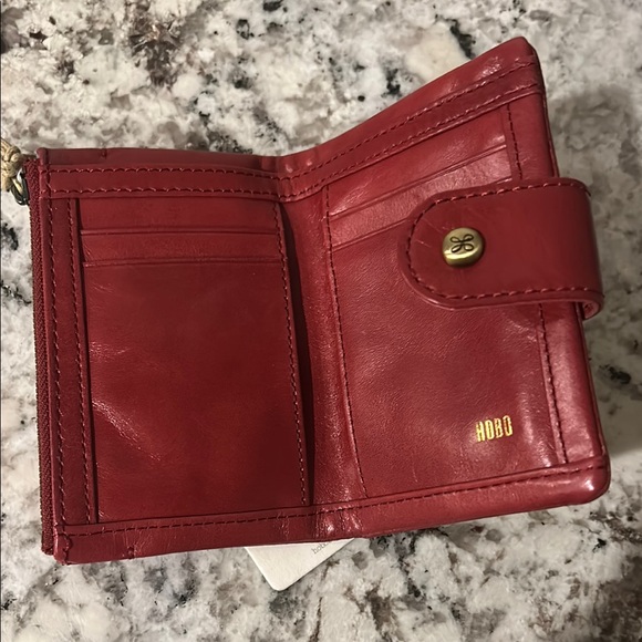HOBO Cherry Leather Card Wallet - Picture 3 of 3